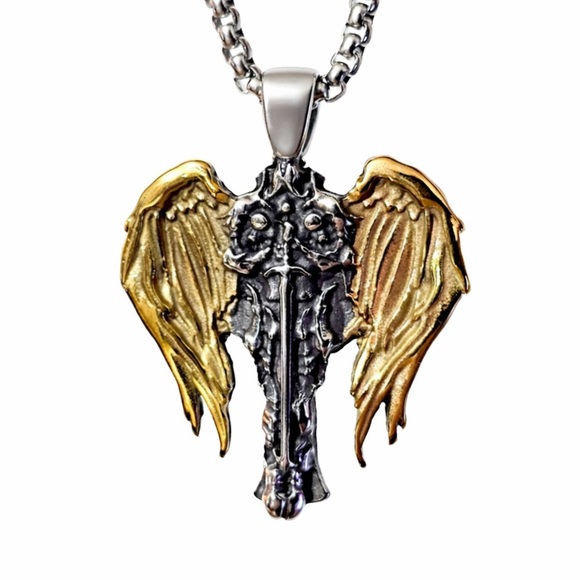 Archangel Michael Celtic Cross Saint Religious Catholic Protection Medal Pendant - Picture 5 of 15